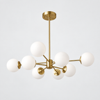 Opal glass globe chandelier — original product photograph 17