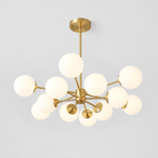 Opal glass globe chandelier — original product photograph 18