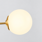 Opal glass globe chandelier — original product photograph 19