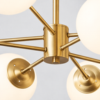 Opal glass globe chandelier — original product photograph 20