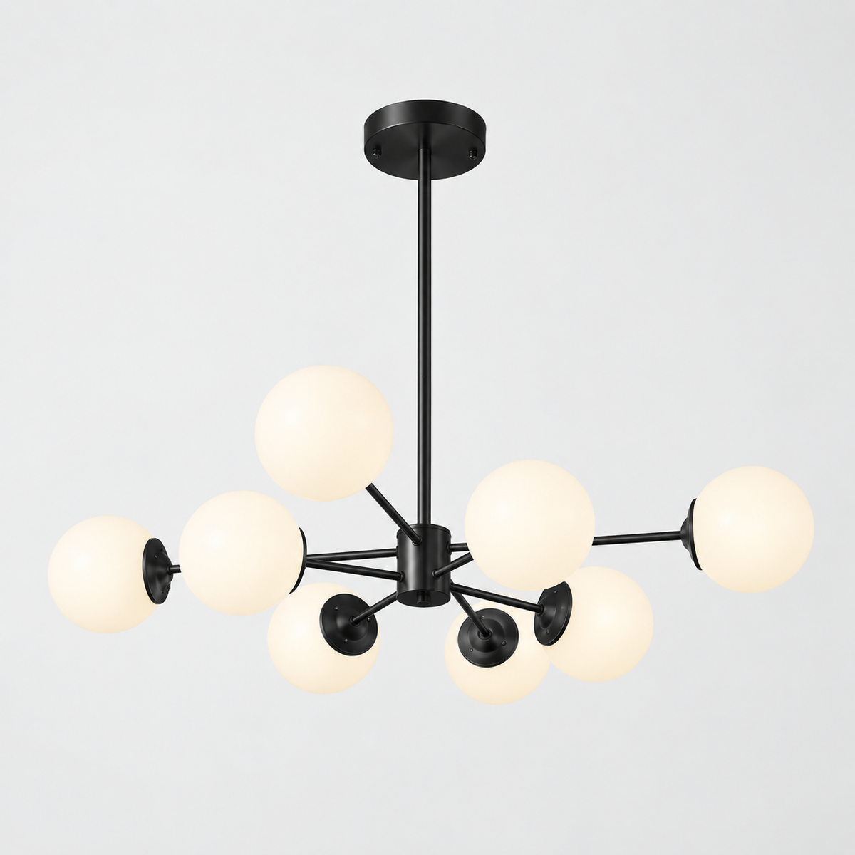 Opal glass globe chandelier — original product photograph 33