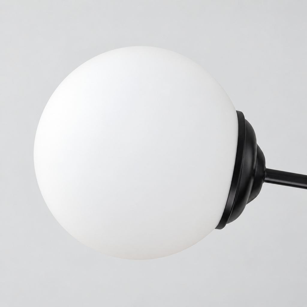 Opal glass globe chandelier — original product photograph 34
