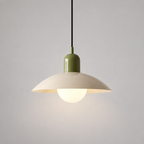 Curved metal pendant light, original gallery photograph 07