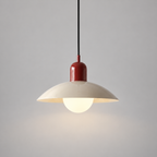 Curved metal pendant light, original gallery photograph 08