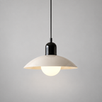 Curved metal pendant light, original gallery photograph 09
