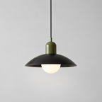Curved metal pendant light, original gallery photograph 22