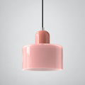 Pink glass pendant with Pink upper body
