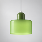 Light Green glass pendant with Green upper body