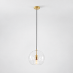 Clear double glass globe pendant photograph 10
