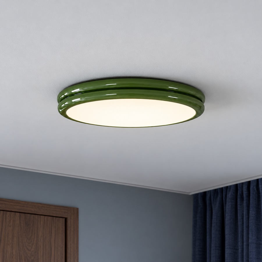 Double rim flush ceiling light, photo 01