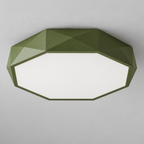 Green faceted octagonal ceiling light, photo 10