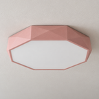Pink faceted octagonal ceiling light, photo 11