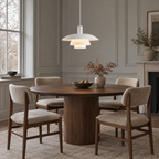 Layered metal pendant light – gallery photograph 04