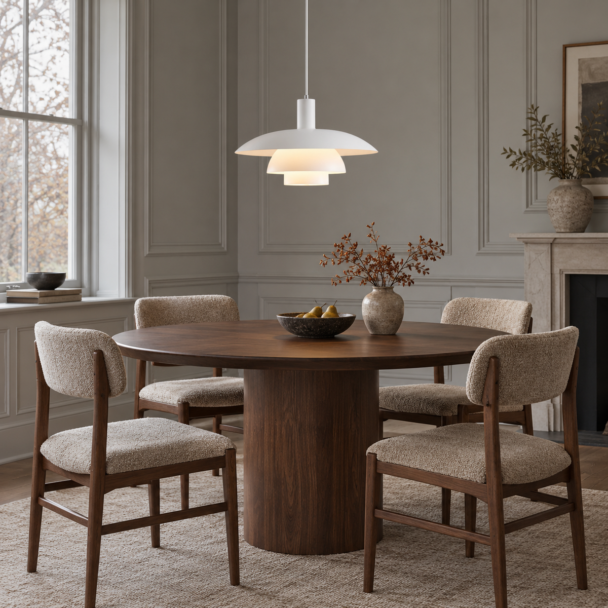 Layered metal pendant light – gallery photograph 04