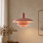 Layered metal pendant light – gallery photograph 12