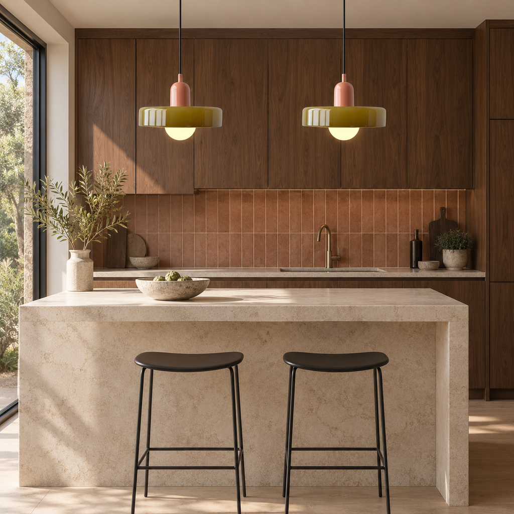 Layered glass pendant light — gallery view 39
