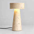 Original stone drum table lamp photograph extra-01