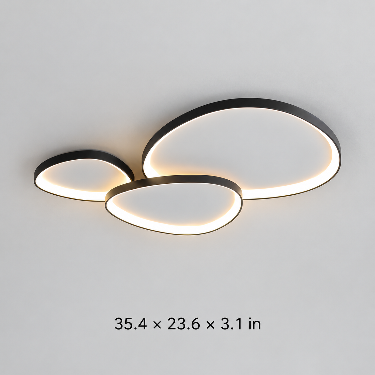 Three-disc ceilinglight source-confirmed dimensions