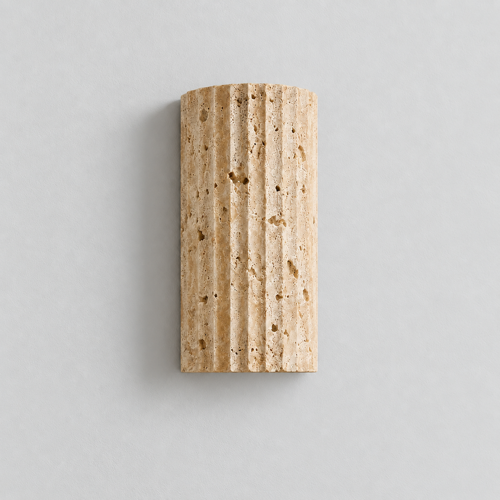 Travertine wall light, photo 06