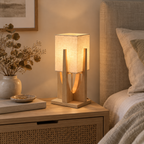 Original wooden frame and fabric shade lamp photograph gallery-02